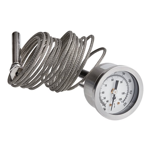 A Hobart temperature gauge with a wire attached.