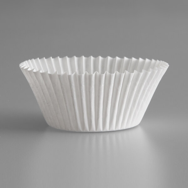 1 Case White Fluted Baking Cup 2 1/4 x 1 3/8-10000/Case 