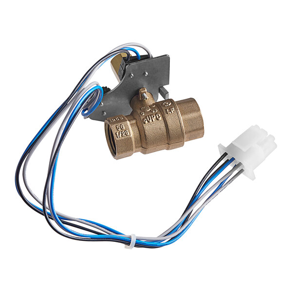 A Cleveland water valve assembly with wires and a wire connector.