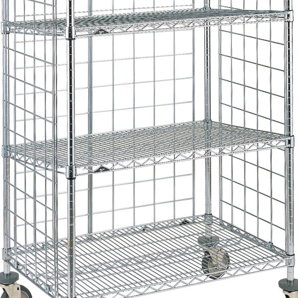 a close-up of a metal grid