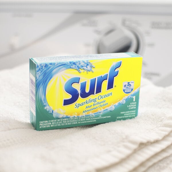 2 oz. Surf Sparkling Ocean Powder Laundry Detergent Box