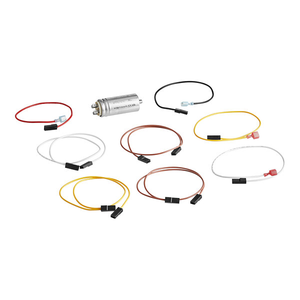 A Moffat capacitor kit with electrical wires and connectors.