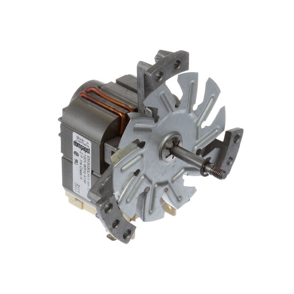 A Groen NT1559 fan motor with a circular metal blade.