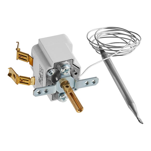 A Metro thermostat with two wires.