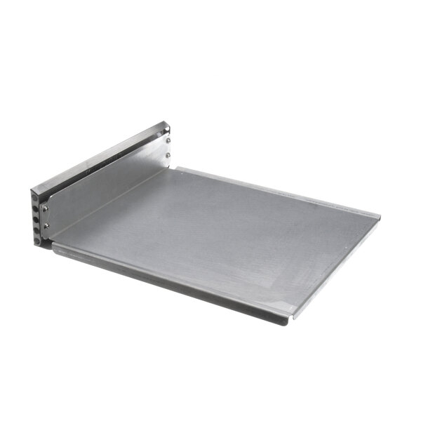 A metal crumb tray for a Hatco commercial toaster.