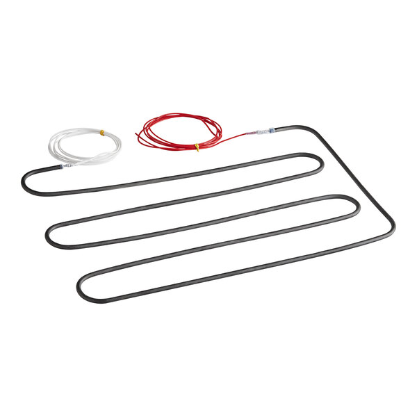 A wire with a red wire and a white wire connected to a black and white wire.
