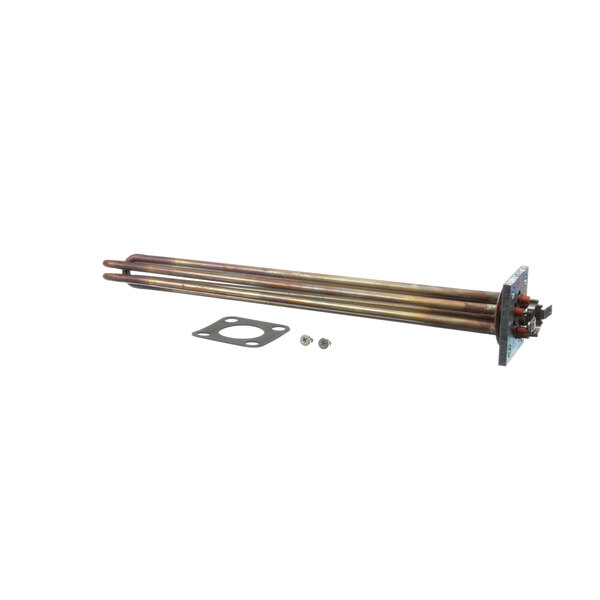 A Hatco heating element with screws and bolts.