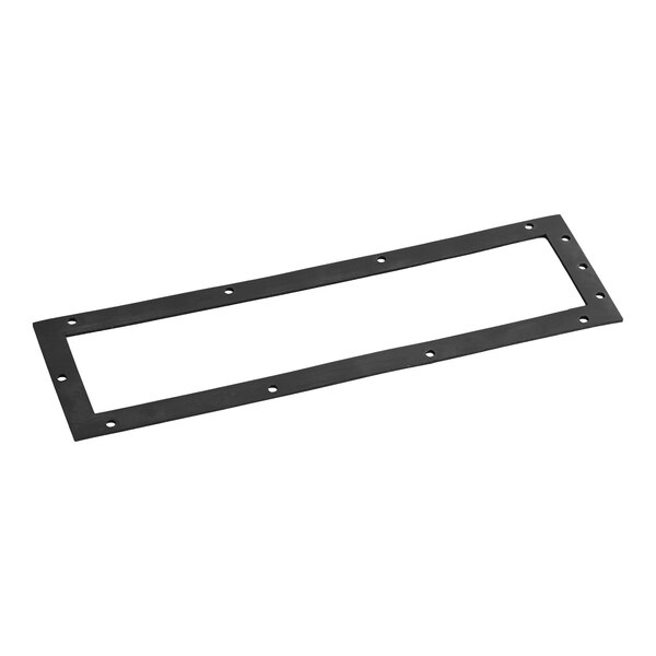 A black rectangular Vulcan generator tank gasket with holes.