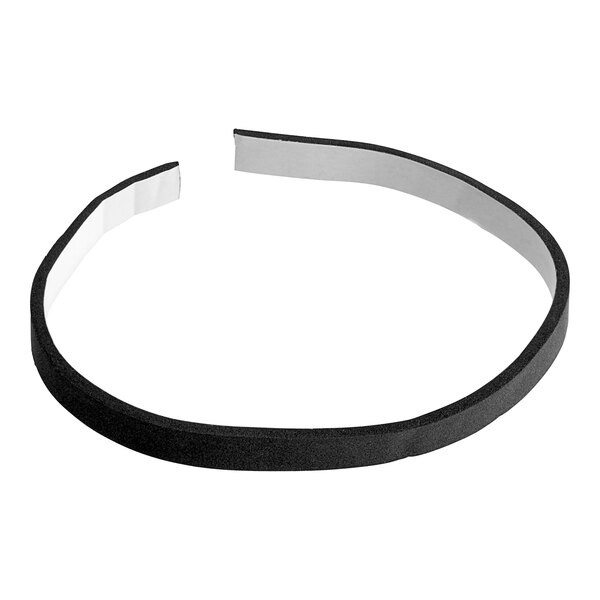 A black headband with a white band on it.