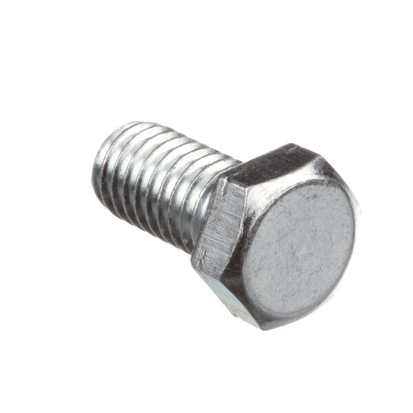 A close-up of a Hobart SC-118-12 screw with a hex head.