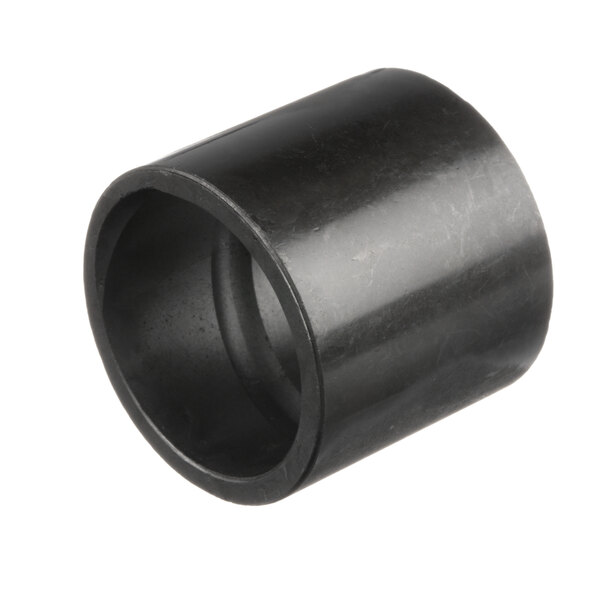 A black plastic cylindrical insert for a pipe.