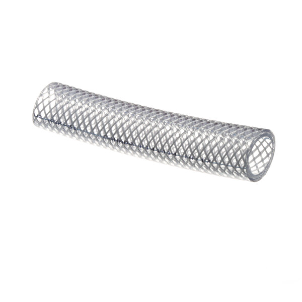 A white plastic hose with a small hole in it.