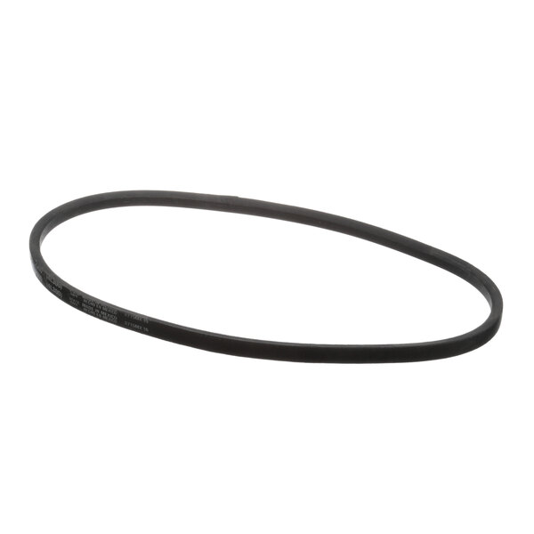 A black rubber V belt.