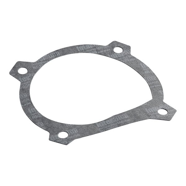 A close-up of a grey Hobart gasket with holes.