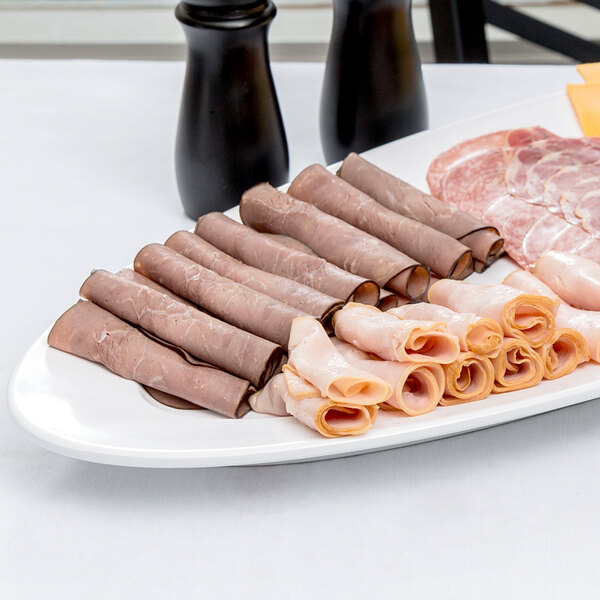 a plate of meat on a table