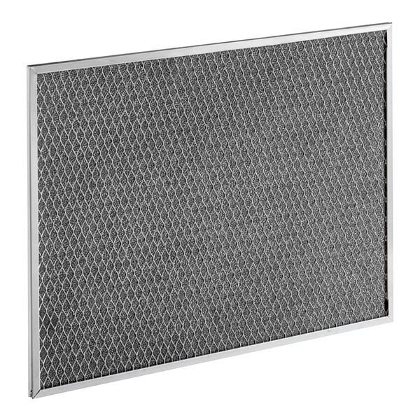 A grey Ice-O-Matic metal frame filter.