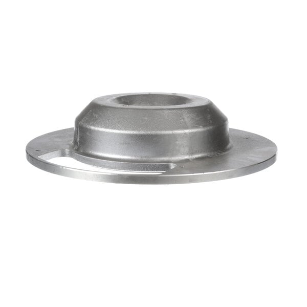 A close-up of a metal Salvajor bottom end bell.