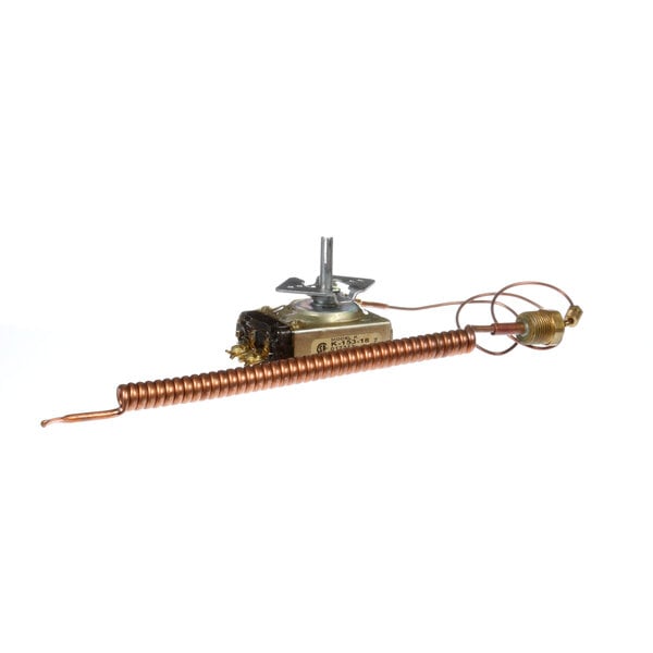 A Groen thermostat with a metal coil and copper wire.