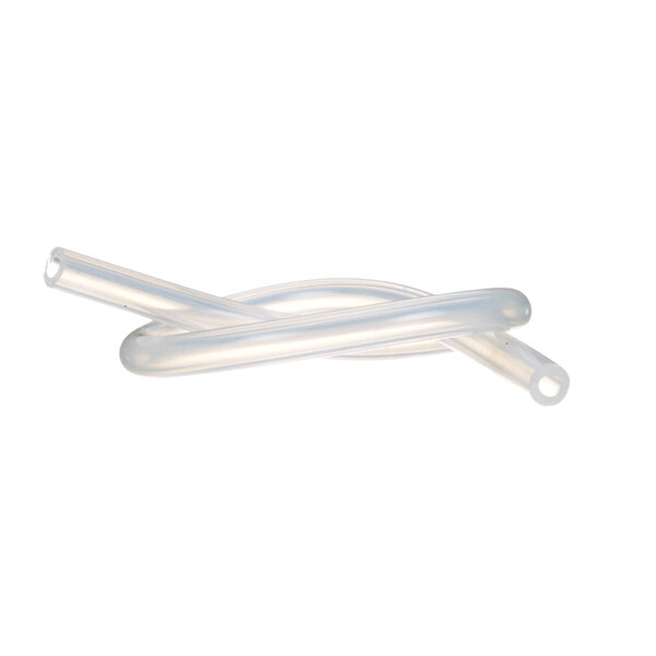 A clear silicon tube with two ends.