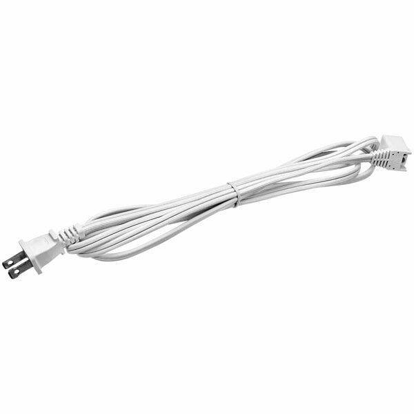 A close-up of a white Duke Hera Power electrical cord.