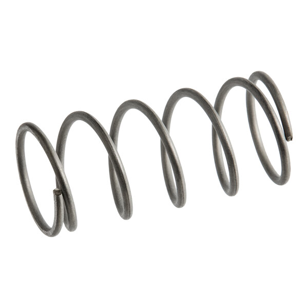 A metal compression spring for mechanical applications.