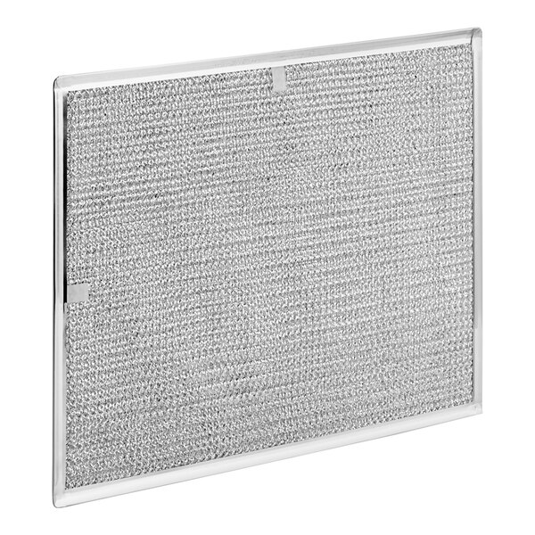 A close-up of a stainless steel mesh filter.