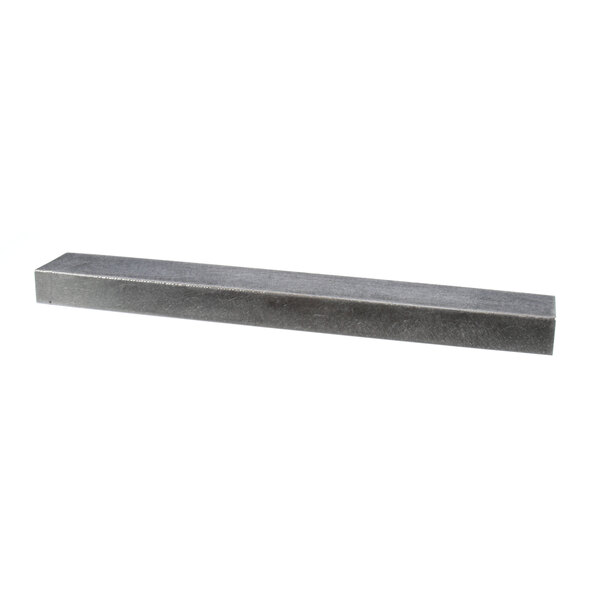 A rectangular metal grease collector with a black handle.