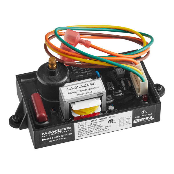 A black Cleveland ignition module with wires.