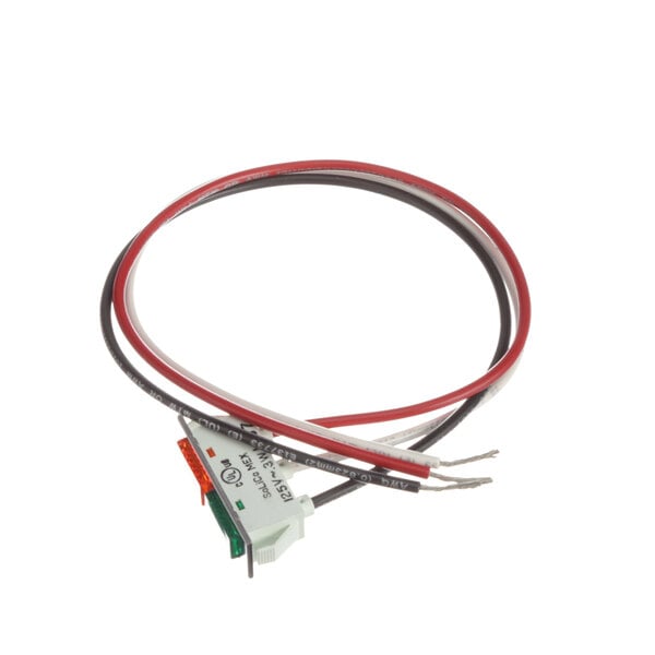 A white and red cable with red and white connectors on a Food Warming Equipment LT PLT A/G Ind Light.