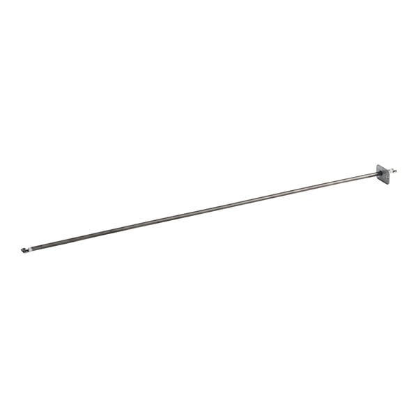 A long metal rod with a screw on the end.