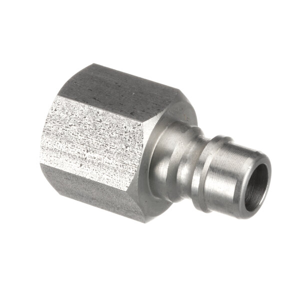 A stainless steel threaded stem male fitting for an Ultrafryer.