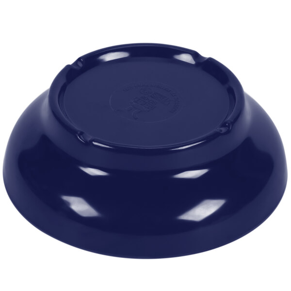 a close-up of a blue plate