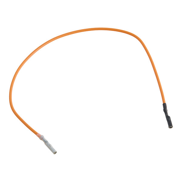 A US Range high tension wire lead with an orange cable and black connector.