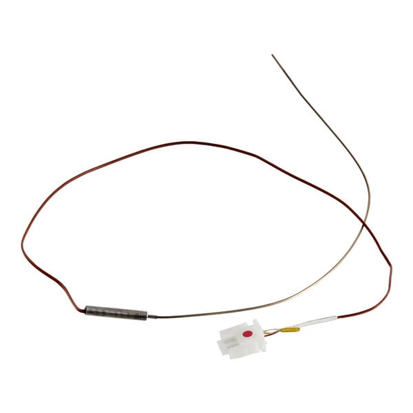 A Lincoln 370362 thermocouple with a plug and attached wiring.