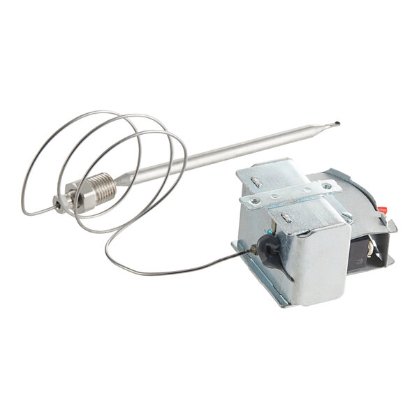 A Pitco Hi Limit thermostat, a small metal device with a wire attached.