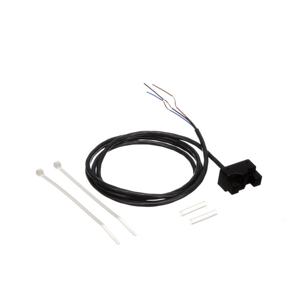 A black Franke sensor with wires.