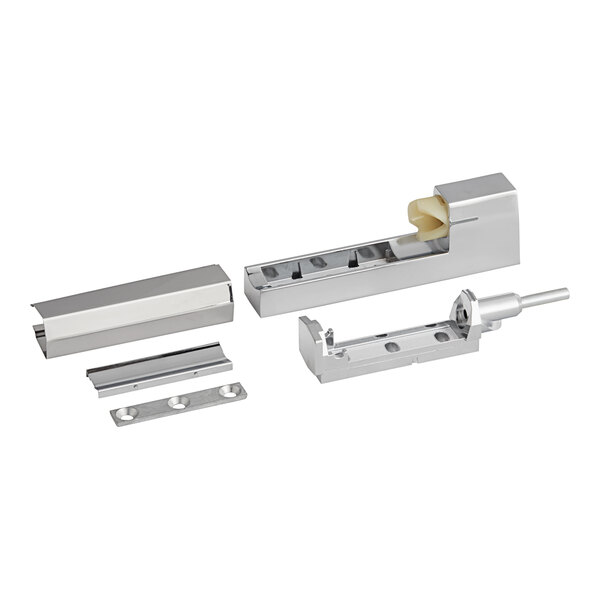 Stainless steel Beverage-Air hinge hardware parts.
