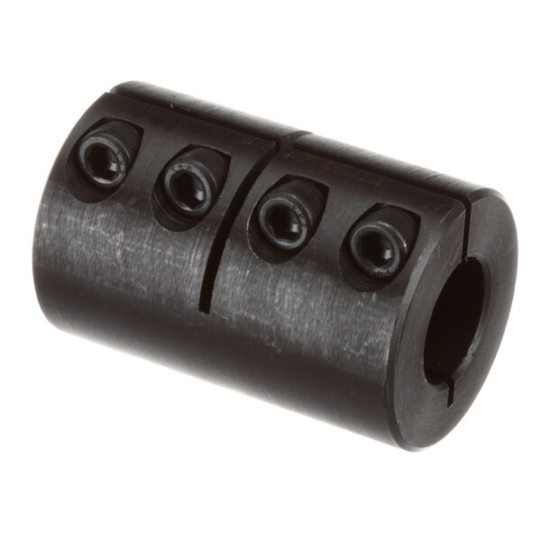 A black plastic Middleby Marshall coupling with two holes.
