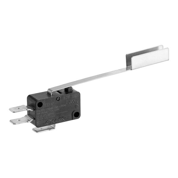 A Moffat microswitch with a metal handle.