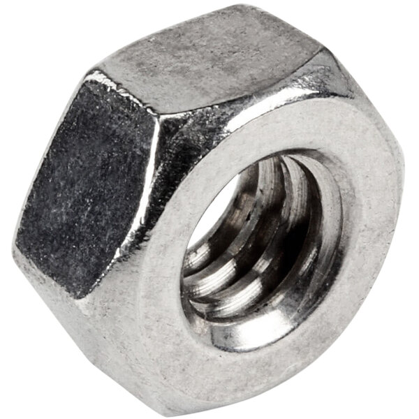 A close-up of a Vulcan hex head nut.