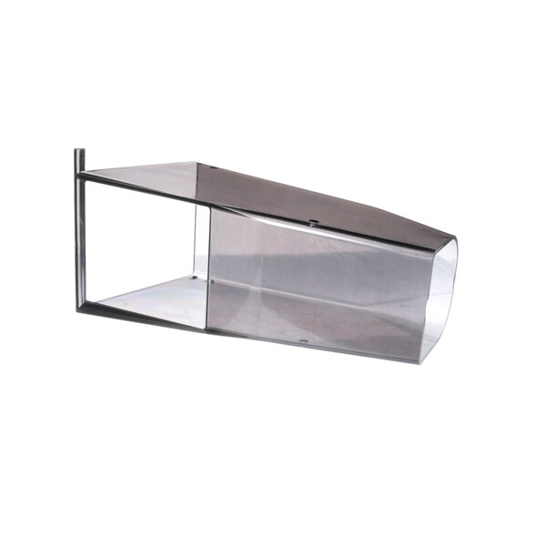 A clear plastic box with a metal frame and clear cover.