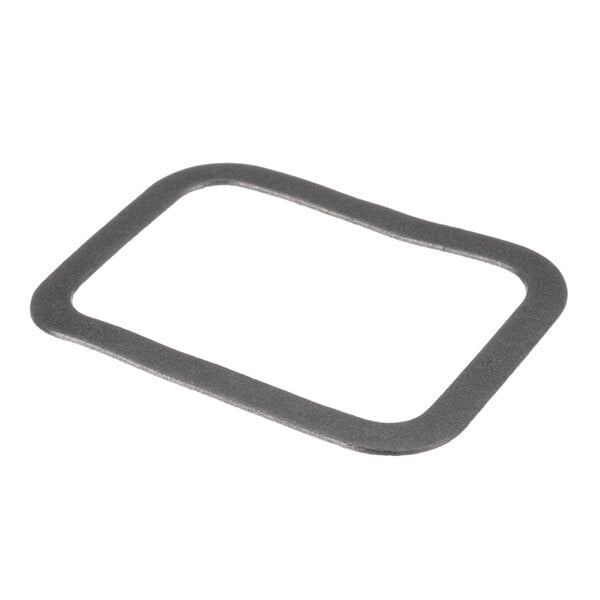 A metal gasket frame for a Rational combi oven interior light.