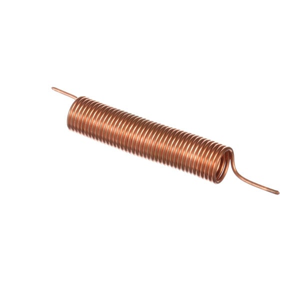 A close-up of a copper coil.