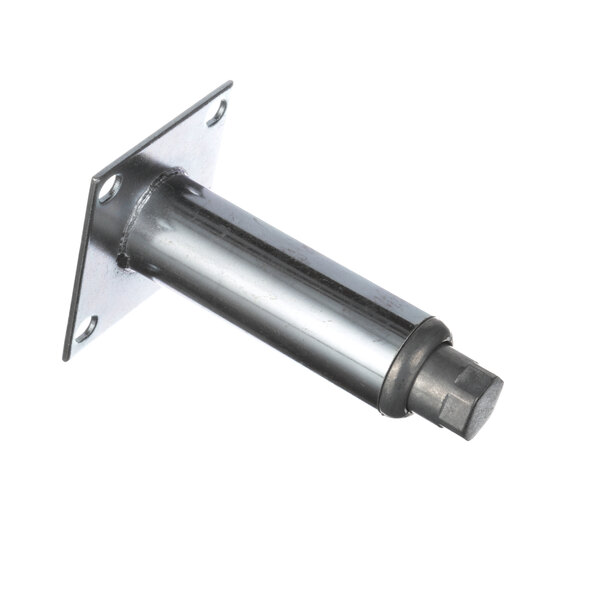 A Duke stainless steel leg kit with a screw pole.