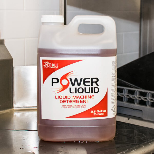 Noble Chemical Power Liquid dish machine detergent