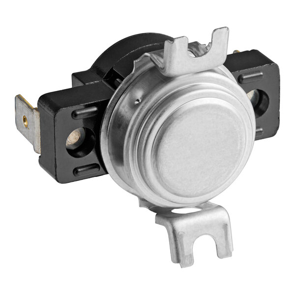 A Lincoln 369507 bi-metal thermostat with a metal housing and mounting brackets.