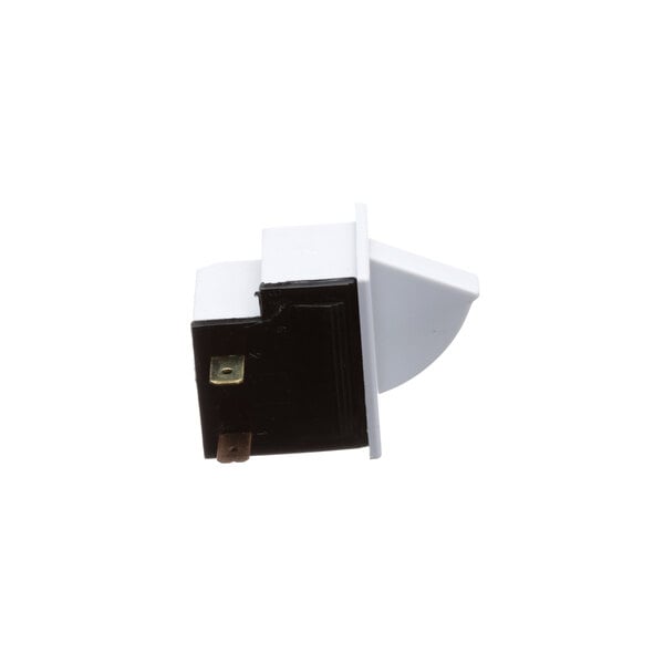 A white and black Randell door switch.