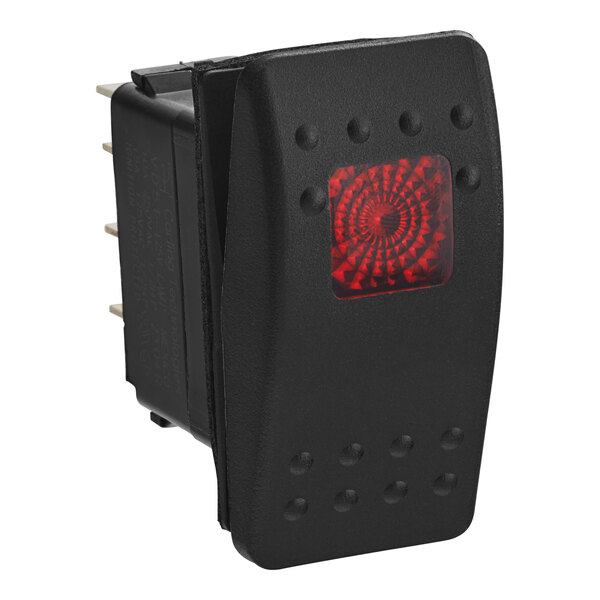 A black Cleveland switch with red lights.