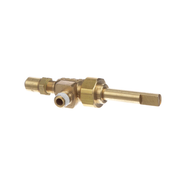 A close-up of a brass Montague 2405-8 Valve.