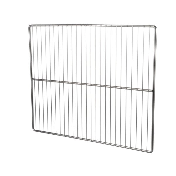 A metal wire shelf for a Delfield refrigerator on a white background.